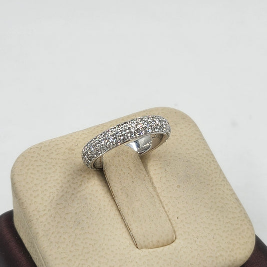 Sean's handmade custom order ( Platinum Diamond Wedding 4.0mm Band )