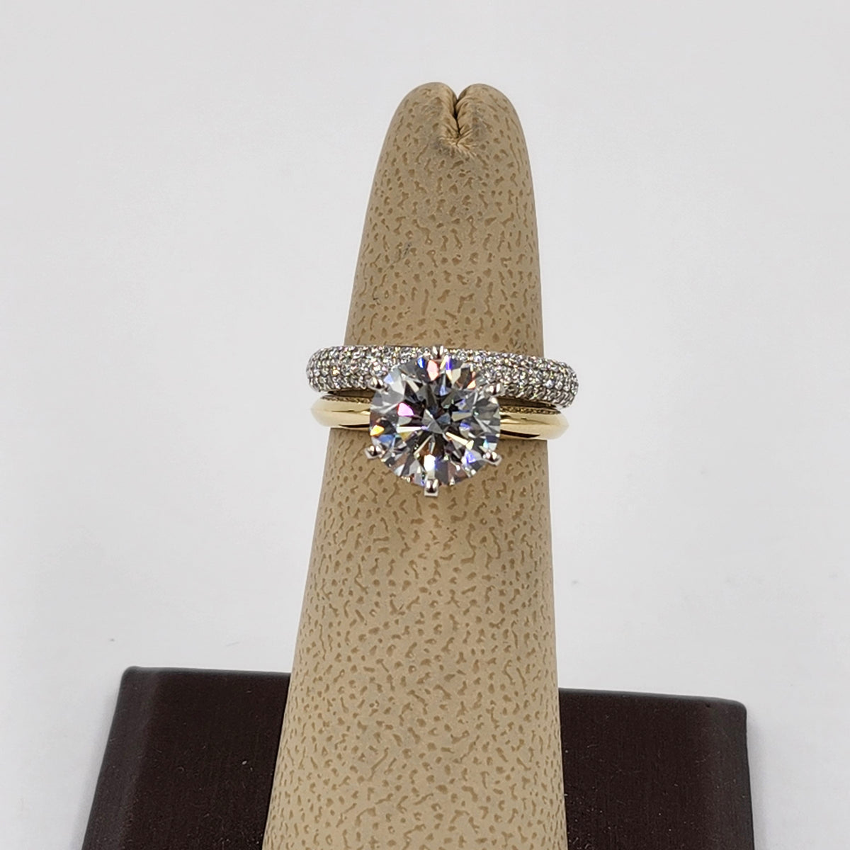 3ct Round Diamond Engagement Ring : Solitaire Lab Diamond 6 Prong Ring - Anniversary gift