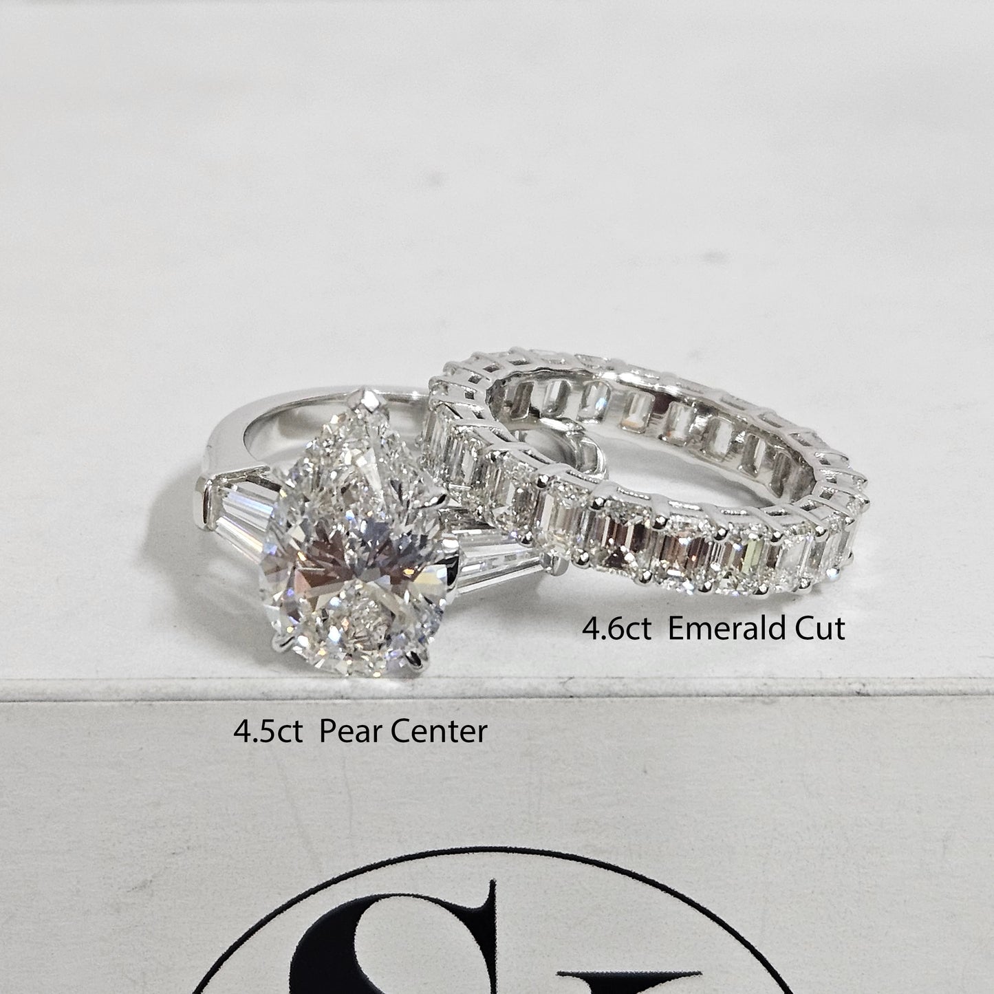 4.5ct Pear Diamond Engagement Ring / lGl Certified Amazing Brilliant Solitaire Stackable Ring/Lab Grown Pear Diamond Ring/Anniversary gift
