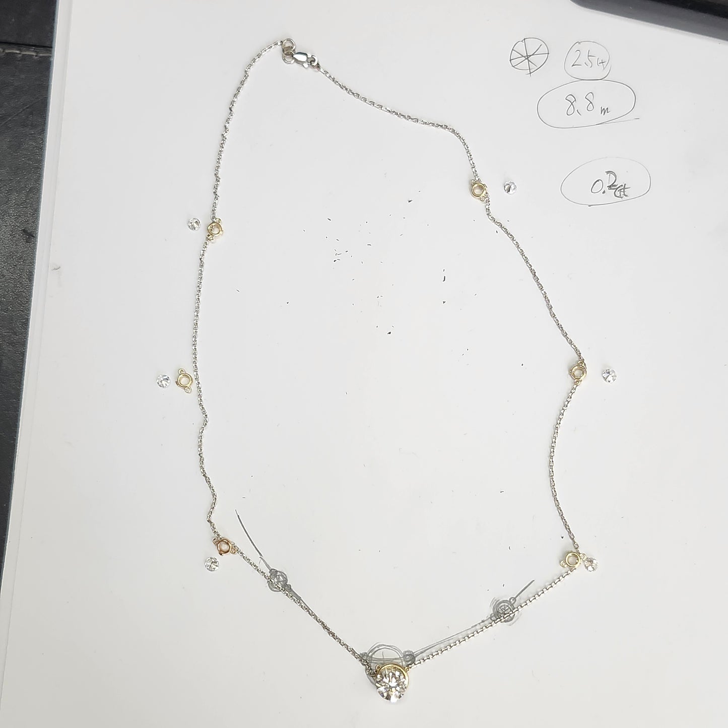 Sean's handmade custom order ( using customer diamond Pendent )