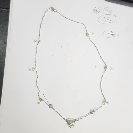 Sean's handmade custom order ( using customer diamond Pendent )