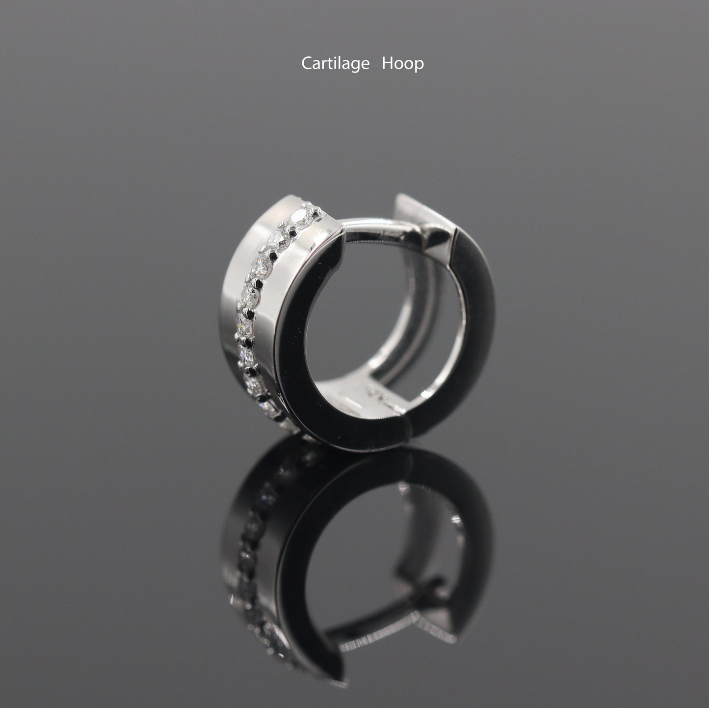 Diameter 10mm Natural Diamond Earrings/4.5mm Width Hoop Earrings/ Diamond Huggies / 14k ,18K Gold Diamond Huggie Hoops/ Anniversary gift