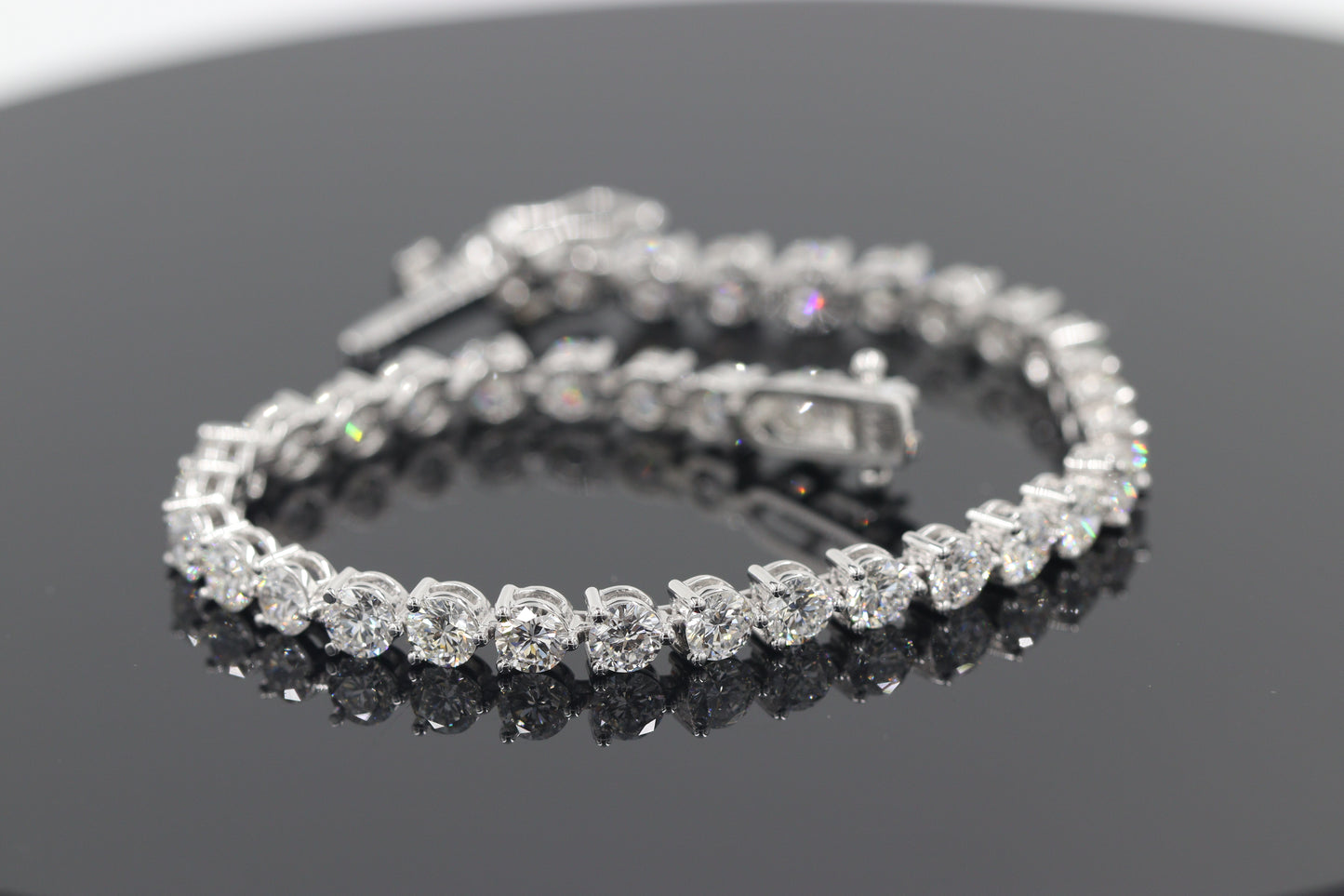 Diamond 3 Prong Tennis Bracelet : Lab Grown Diamond Tennis Bracelet - Diamond Engagement Bracelet - Anniversary gift