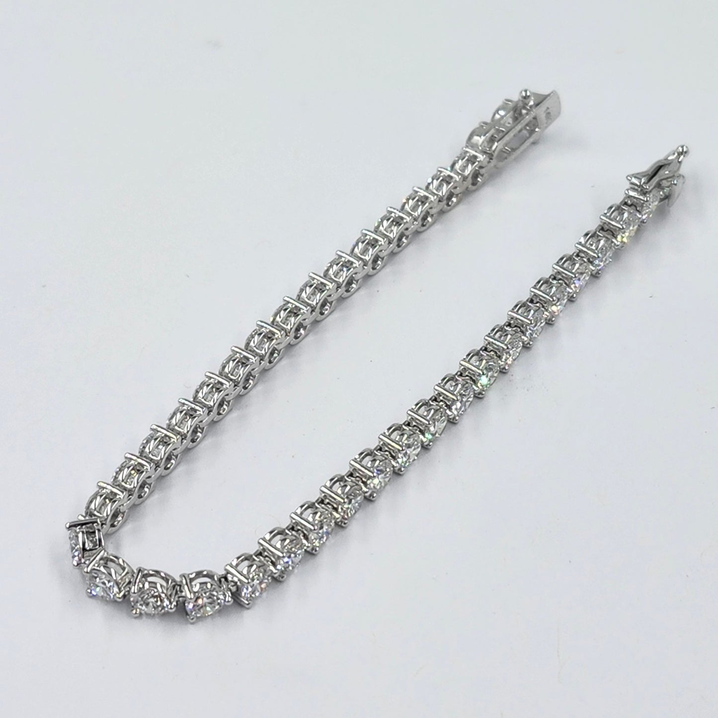 Diamond 3 Prong Tennis Bracelet : Lab Grown Diamond Tennis Bracelet - Diamond Engagement Bracelet - Anniversary gift