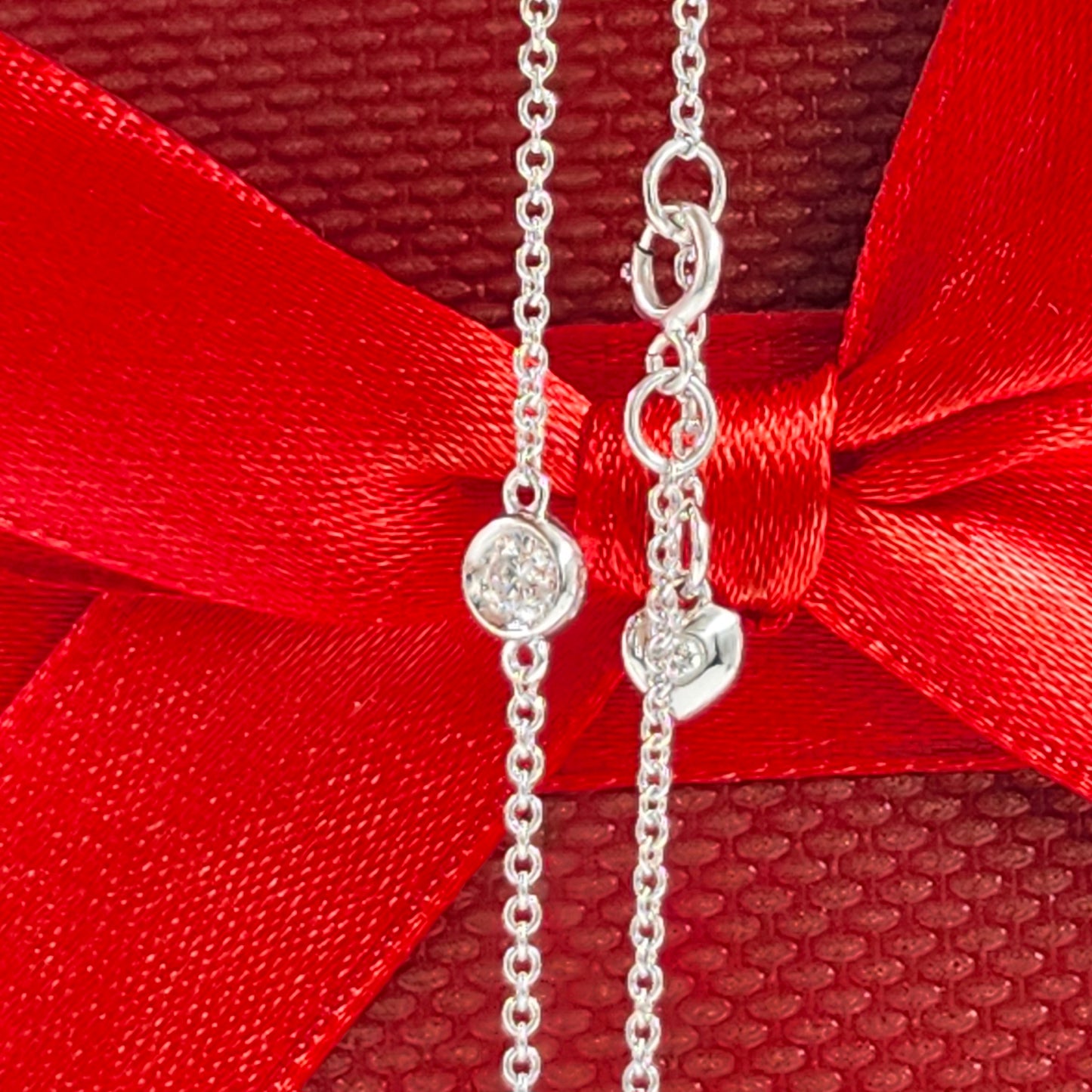 Diamond Bezel Set Solitaire Bracelet/Platinum,14K ,18K gold Bezel Natural Diamond Bracelet/Diamond Bracelet/Anniversary gift
