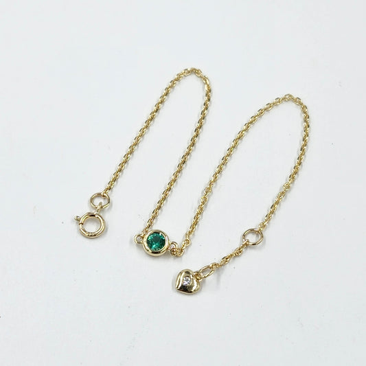 Diamond Cut Natural Round Emerald Bezel Set Solitaire Bracelet/Platinum,14K ,18K gold Bezel Bracelet/Emerald Bracelet/Anniversary gift