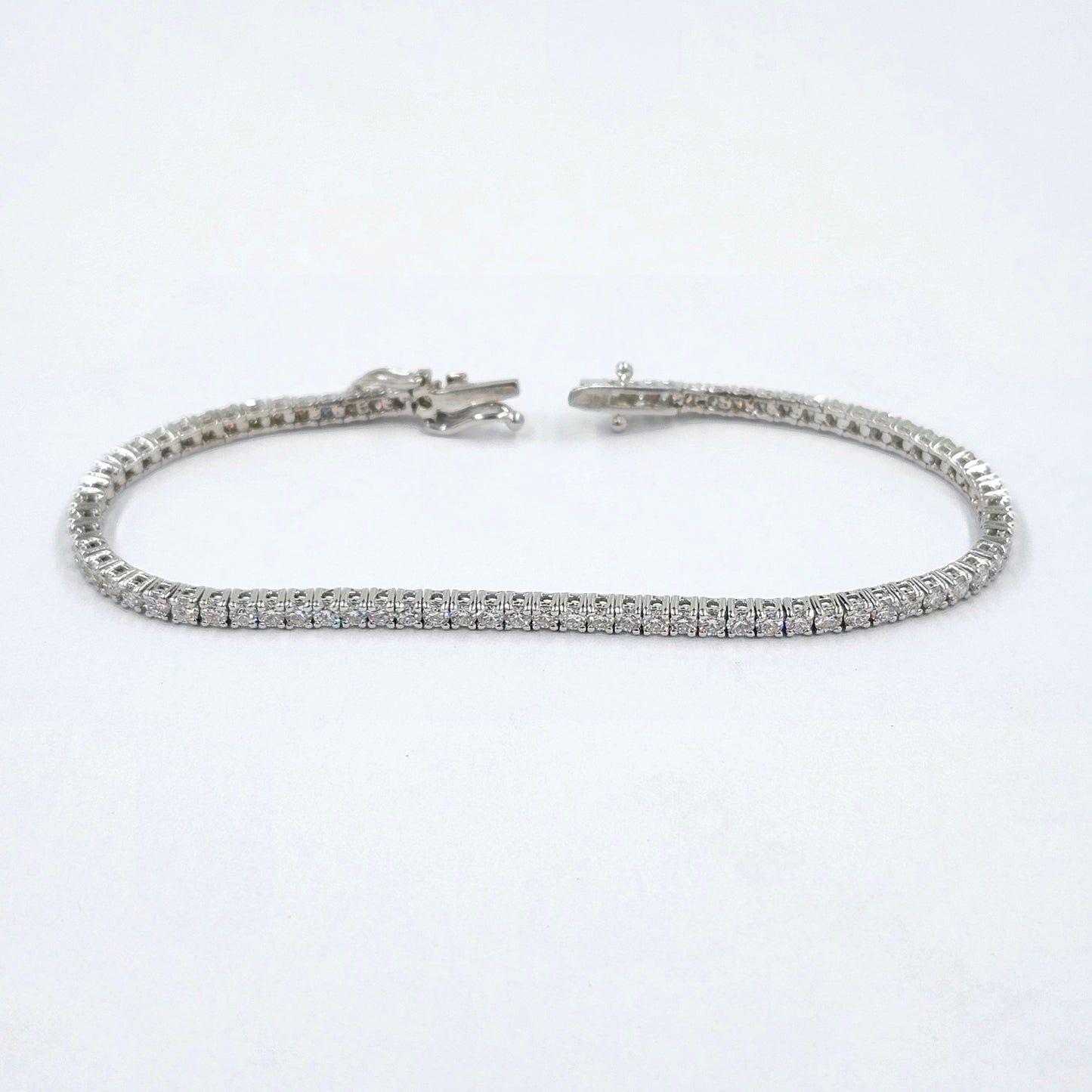 Lab Grown Tennis Bracelet / Eternity Diamond 4 Prong Tennis Bracelet / Diamond Engagement Bracelet/Anniversary gift