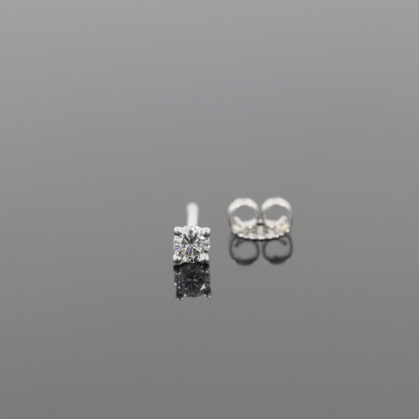 Solitaire Natural Diamond Earring/Four Prong Set Diamond Earring/Stud Earring/Solitaire Stud Earring/Dainty Simple Earring/Anniversary gift
