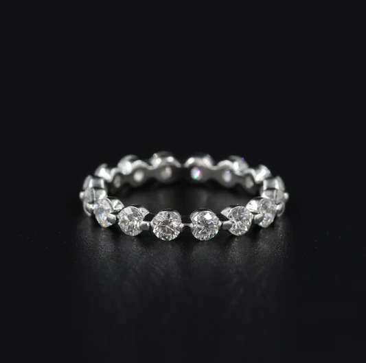 Sean's handmade custom order (Full Eternity Round Diamond Ring)