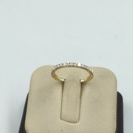 Sean's handmade custom order (French Pave Full Eternity Round Diamond Ring)