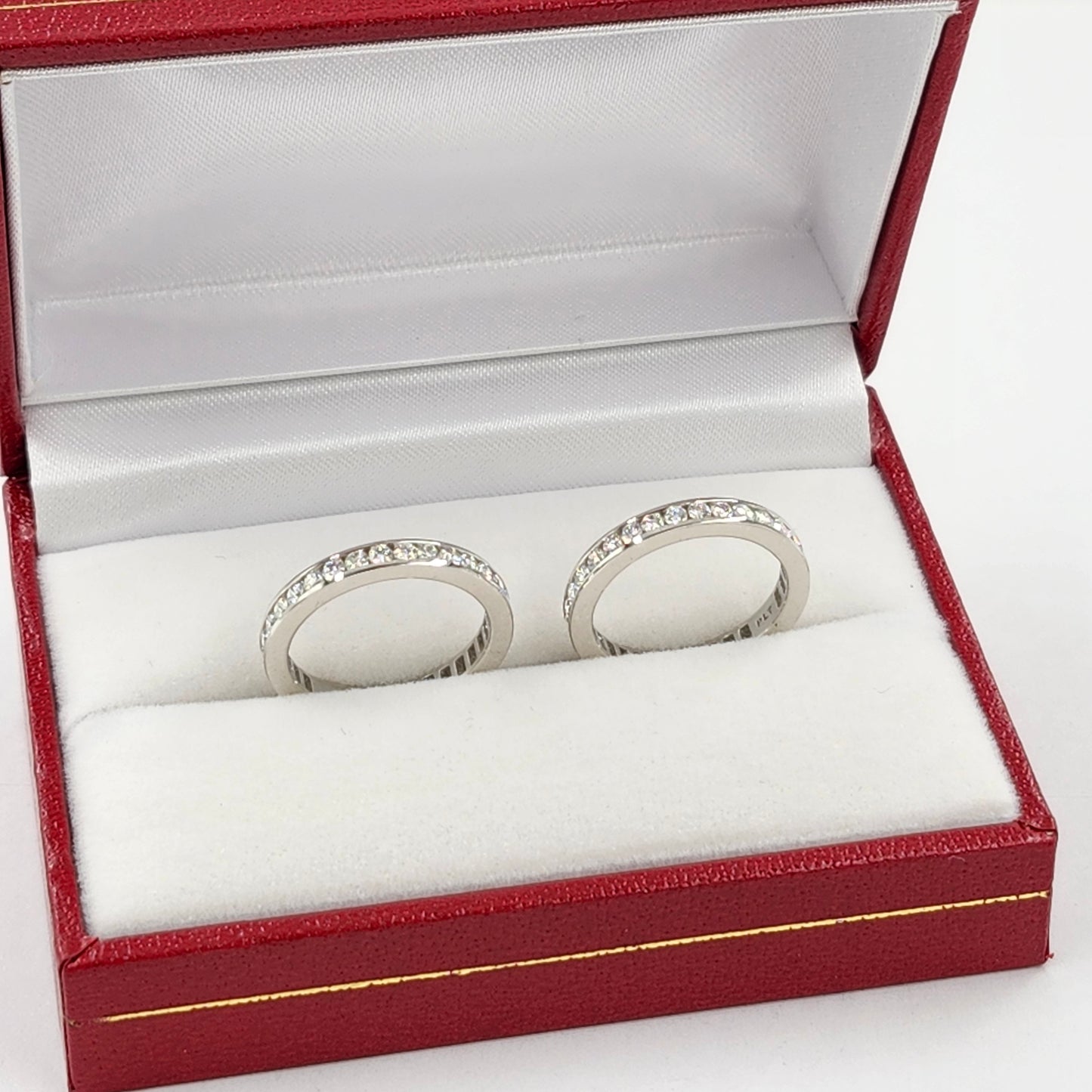 Sean's handmade custom order ( Platinum Wedding Ring )