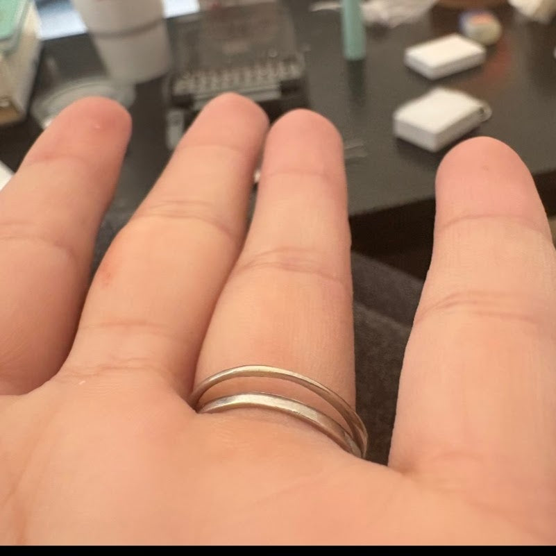 Sean's handmade custom order ( Matching Wedding Band )