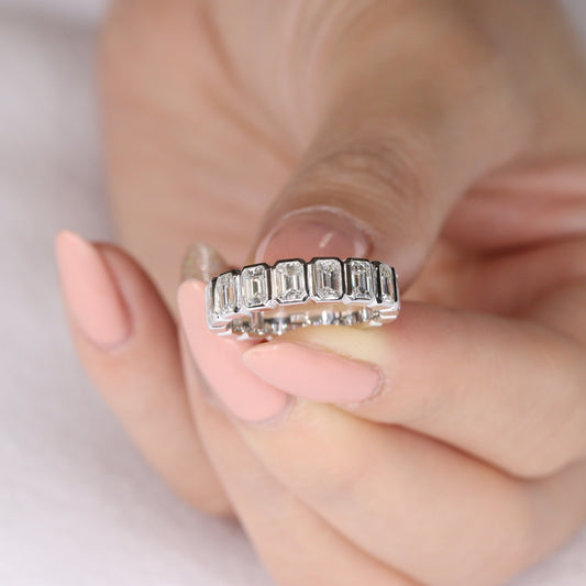 Sean's handmade custom order ( Emerald Cut Diamond Ring)