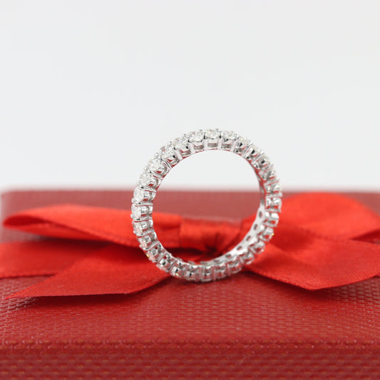 Sean's handmade custom order (Full Eternity Natural Oval Diamond Ring)