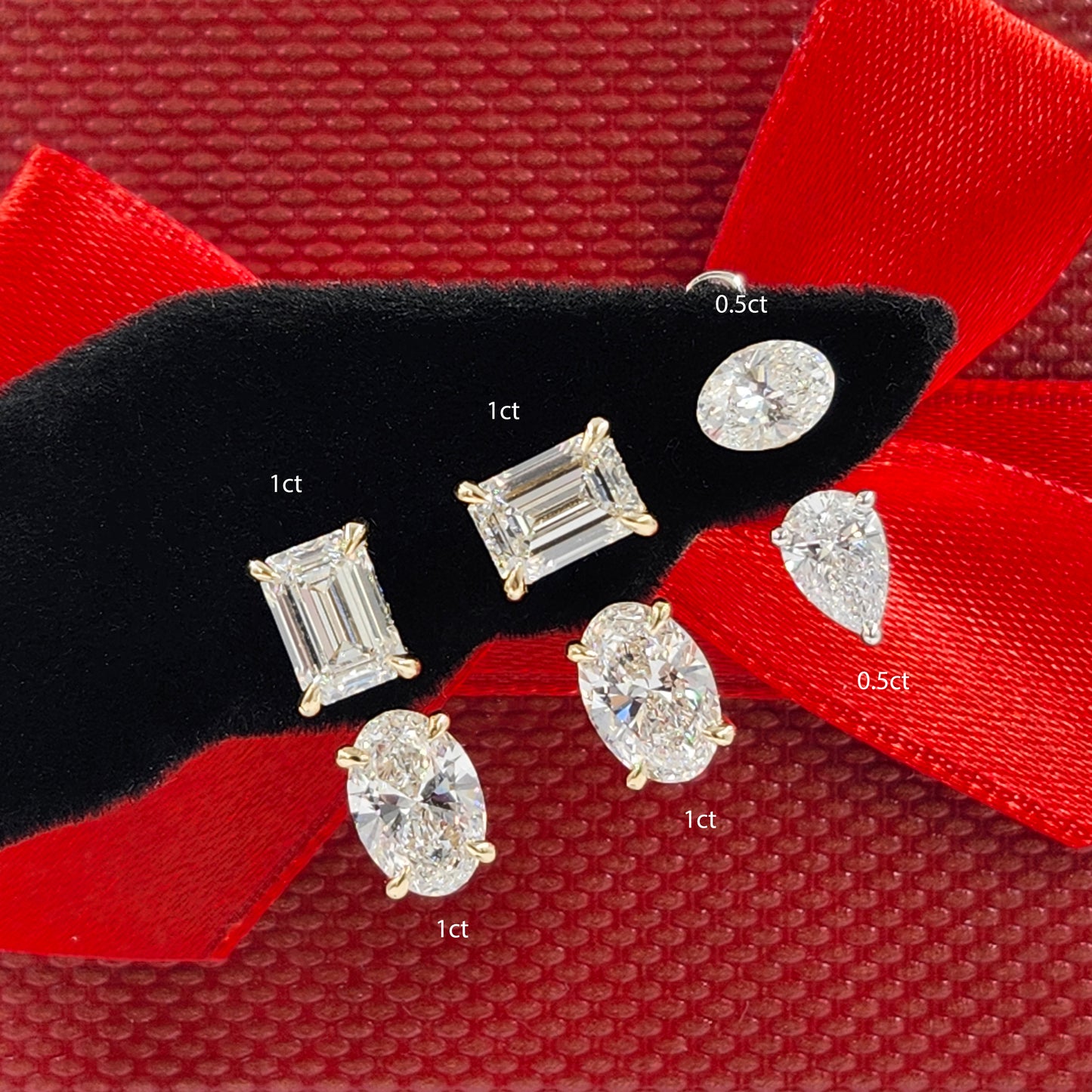 Oval Lab Diamond Jacket Earring/ Four Prong Diamond Jacket Earring/ Jacket earring only / Single or Pair Jacket Earring/ Anniversary gift