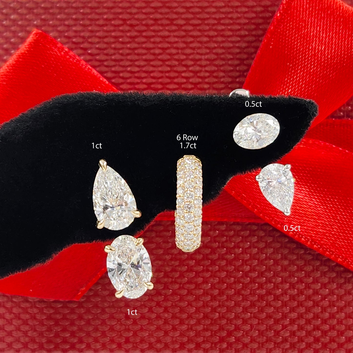 Oval Lab Diamond Jacket Earring/ Four Prong Diamond Jacket Earring/ Jacket earring only / Single or Pair Jacket Earring/ Anniversary gift