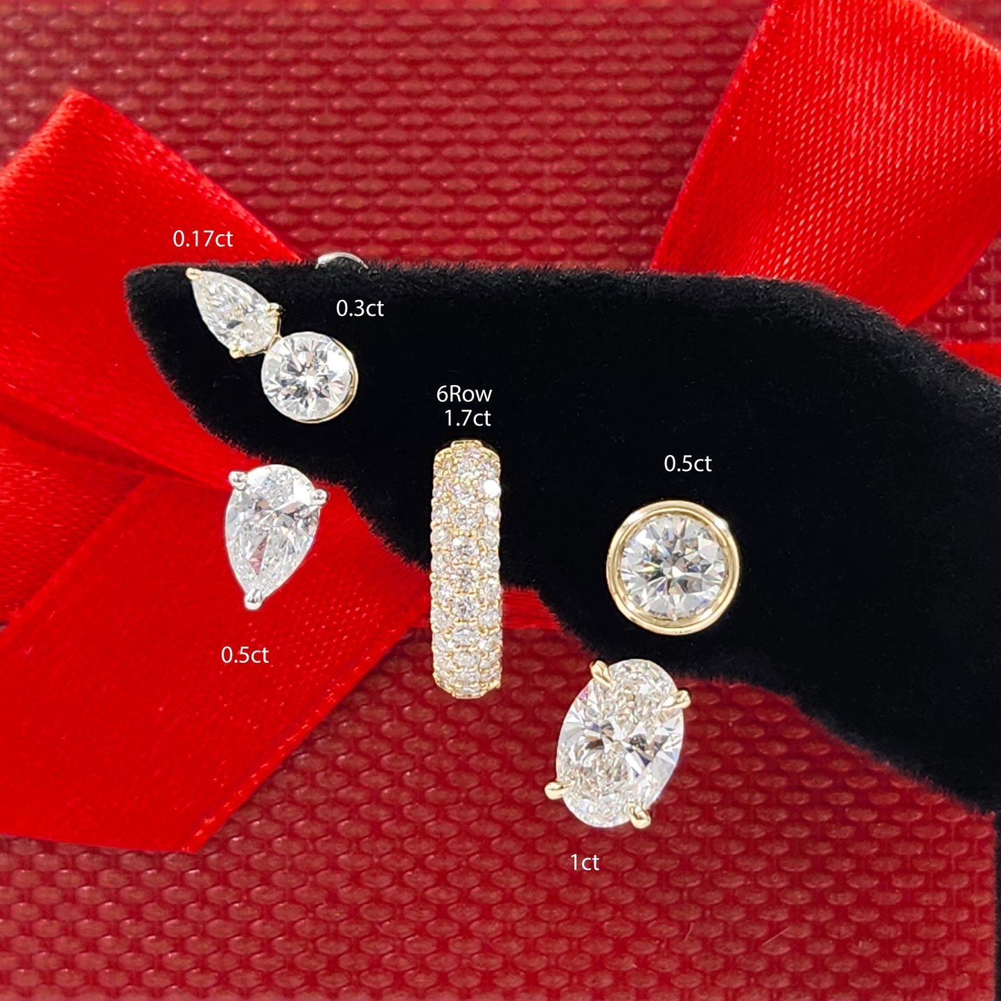 Oval Lab Diamond Jacket Earring/ Four Prong Diamond Jacket Earring/ Jacket earring only / Single or Pair Jacket Earring/ Anniversary gift