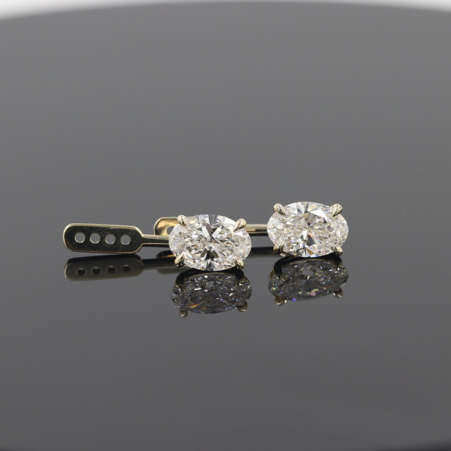 Oval Lab Diamond Jacket Earring/ Four Prong Diamond Jacket Earring/ Jacket earring only / Single or Pair Jacket Earring/ Anniversary gift