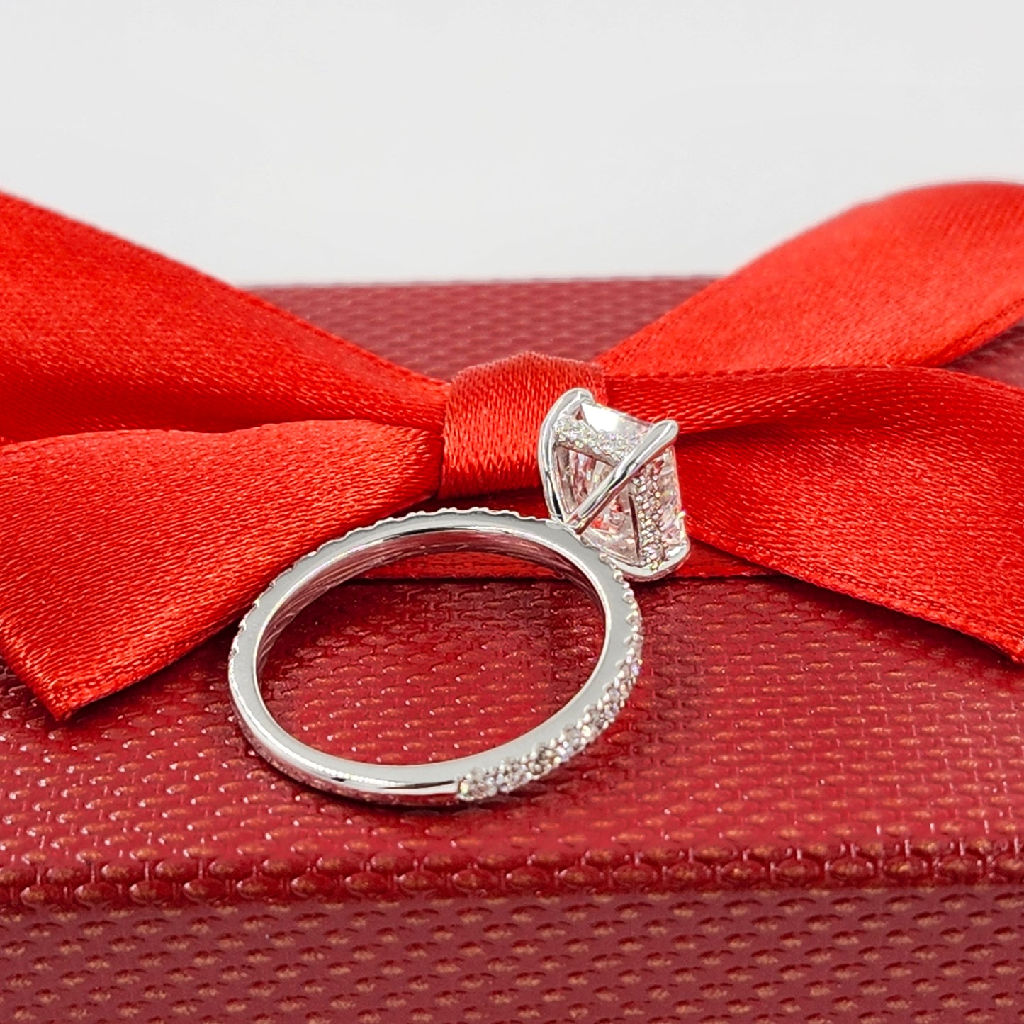 GIA Certificate Radiant Cut Natural diamond Engagement Ring/Platinum,18K gold Radiant Cut Diamond Ring /Stackable diamond Ring/Anniversary gift