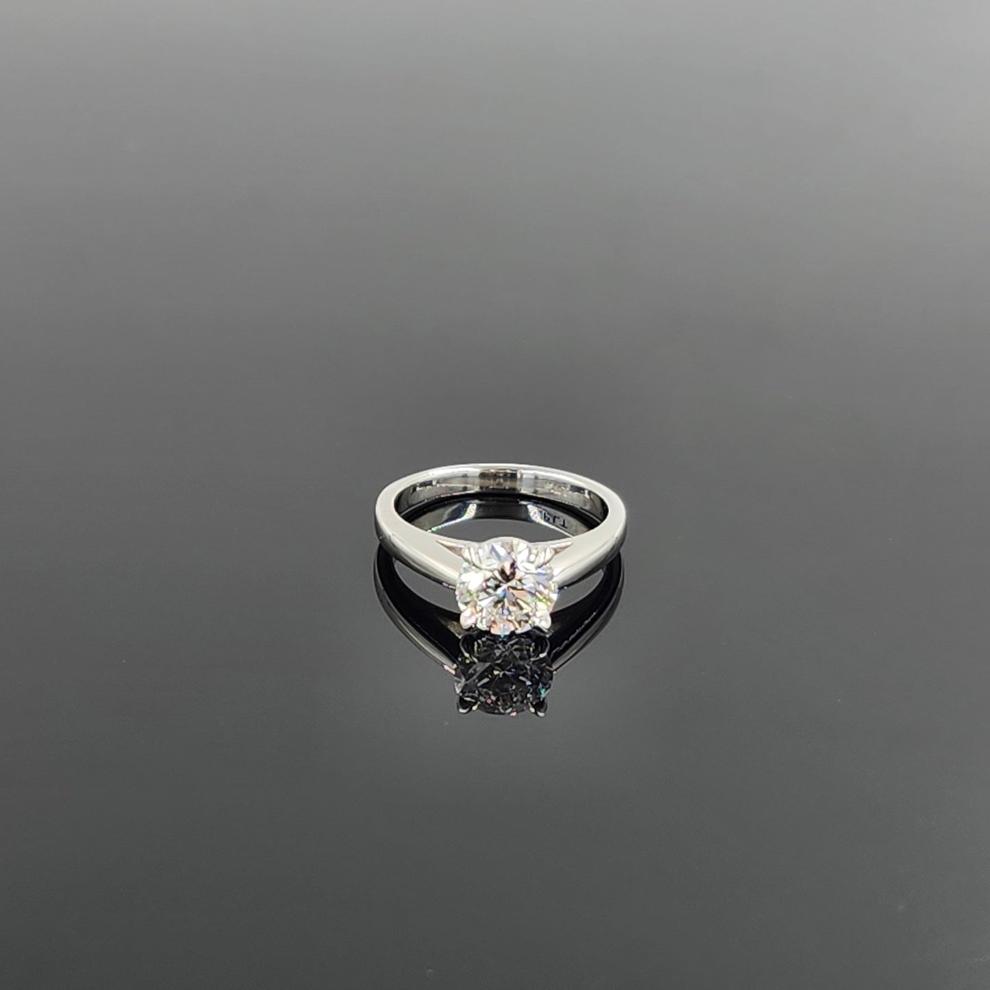 Round Diamond Solitaire Engagement Ring /Platinum 1ct,2ct,3ct IGI Certified Lab Grown Diamond Amazing Solitaire Ring/Anniversary gift