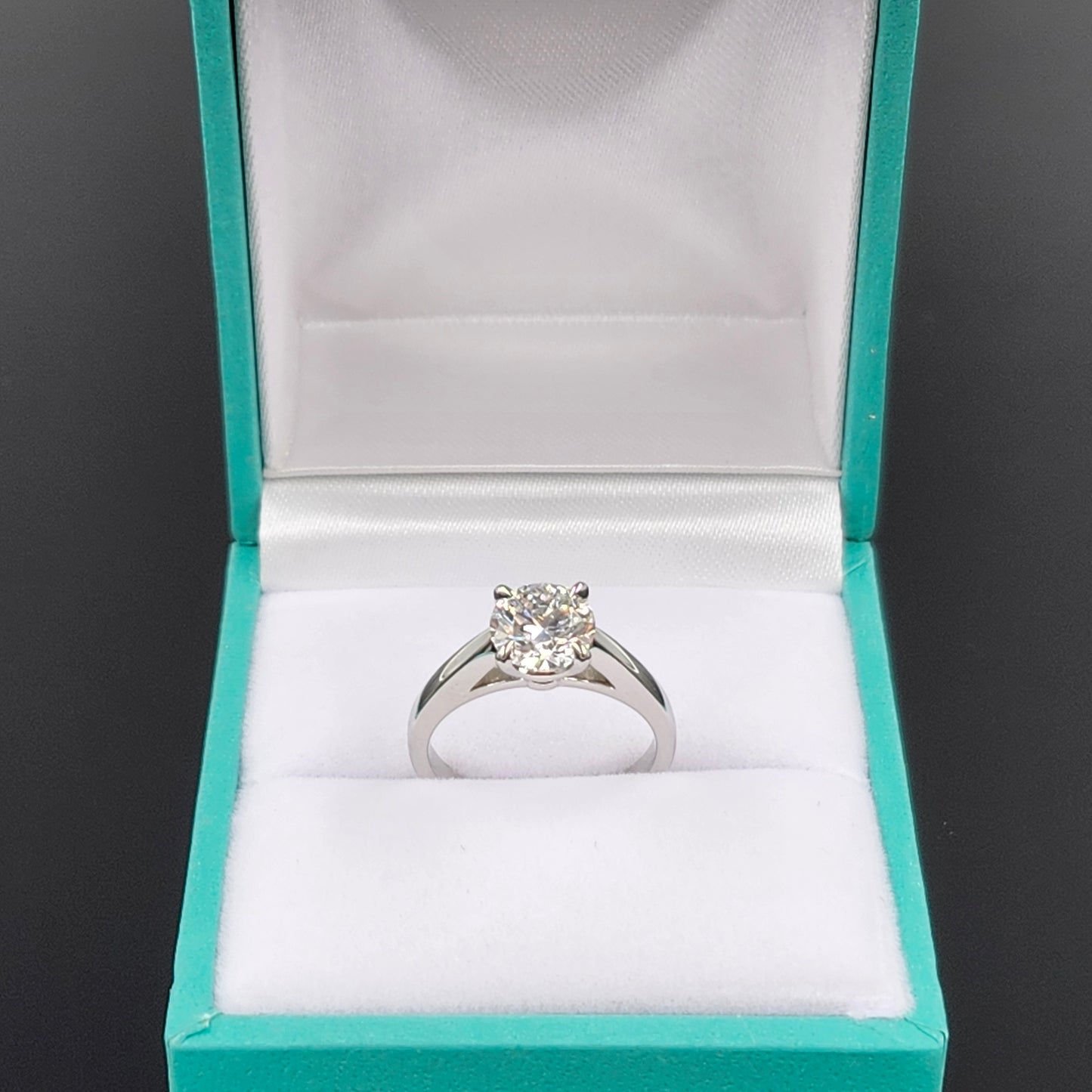 Round Diamond Solitaire Engagement Ring /Platinum 1ct,2ct,3ct IGI Certified Lab Grown Diamond Amazing Solitaire Ring/Anniversary gift