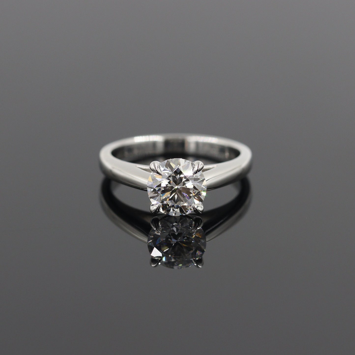 Round Diamond Solitaire Engagement Ring /Platinum 1ct,2ct,3ct IGI Certified Lab Grown Diamond Amazing Solitaire Ring/Anniversary gift
