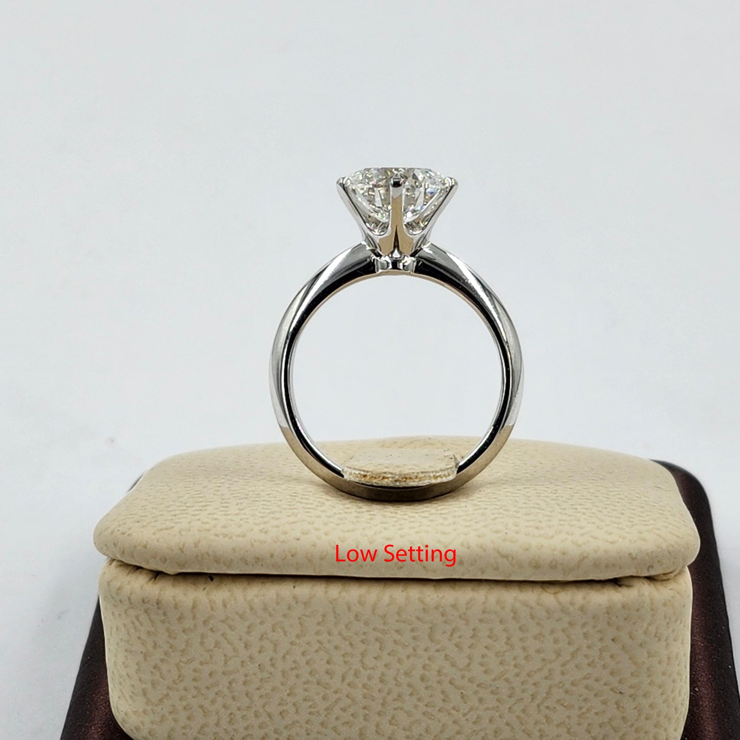 3ct Round Diamond Engagement Ring : Solitaire Lab Diamond 6 Prong Ring - Anniversary gift