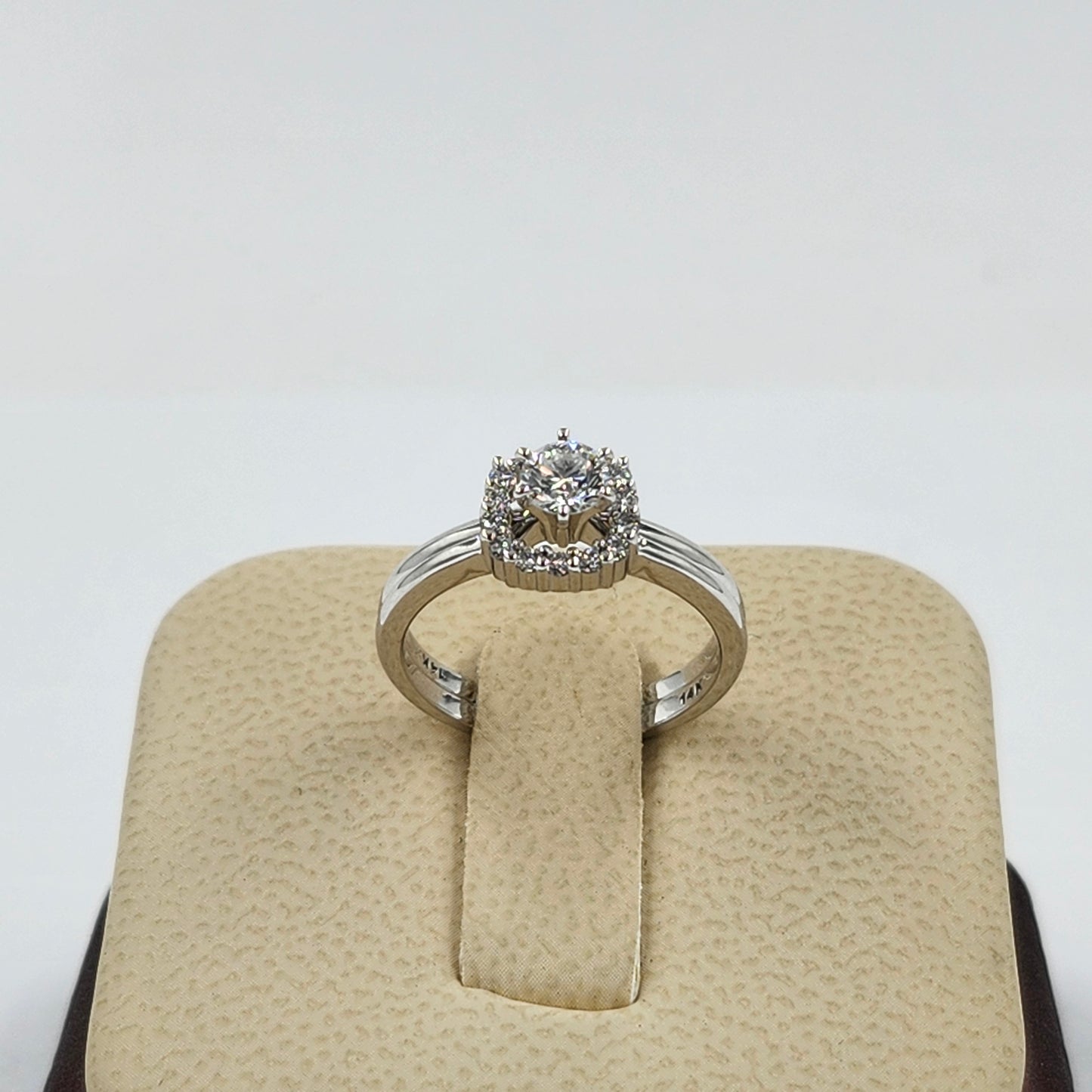 Solitaire Natural Diamond Engagement Ring - 14K Gold Dainty 0.3ct Diamond 6 Prong Ring - Anniversary Ring