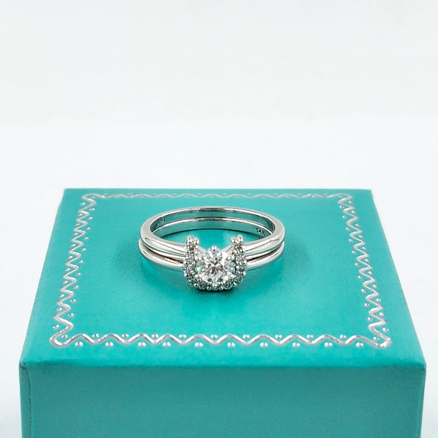 Solitaire Natural Diamond Engagement Ring - 14K Gold Dainty 0.3ct Diamond 6 Prong Ring - Anniversary Ring