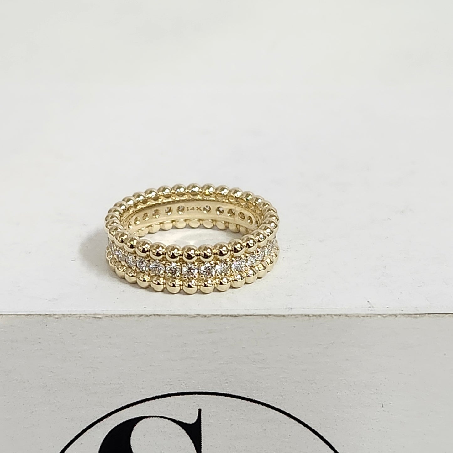 Sean's handmade custom order (Full Eternity Diamond Ring)