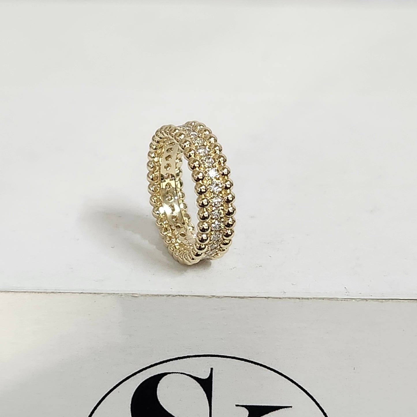 Sean's handmade custom order (Full Eternity Diamond Ring)