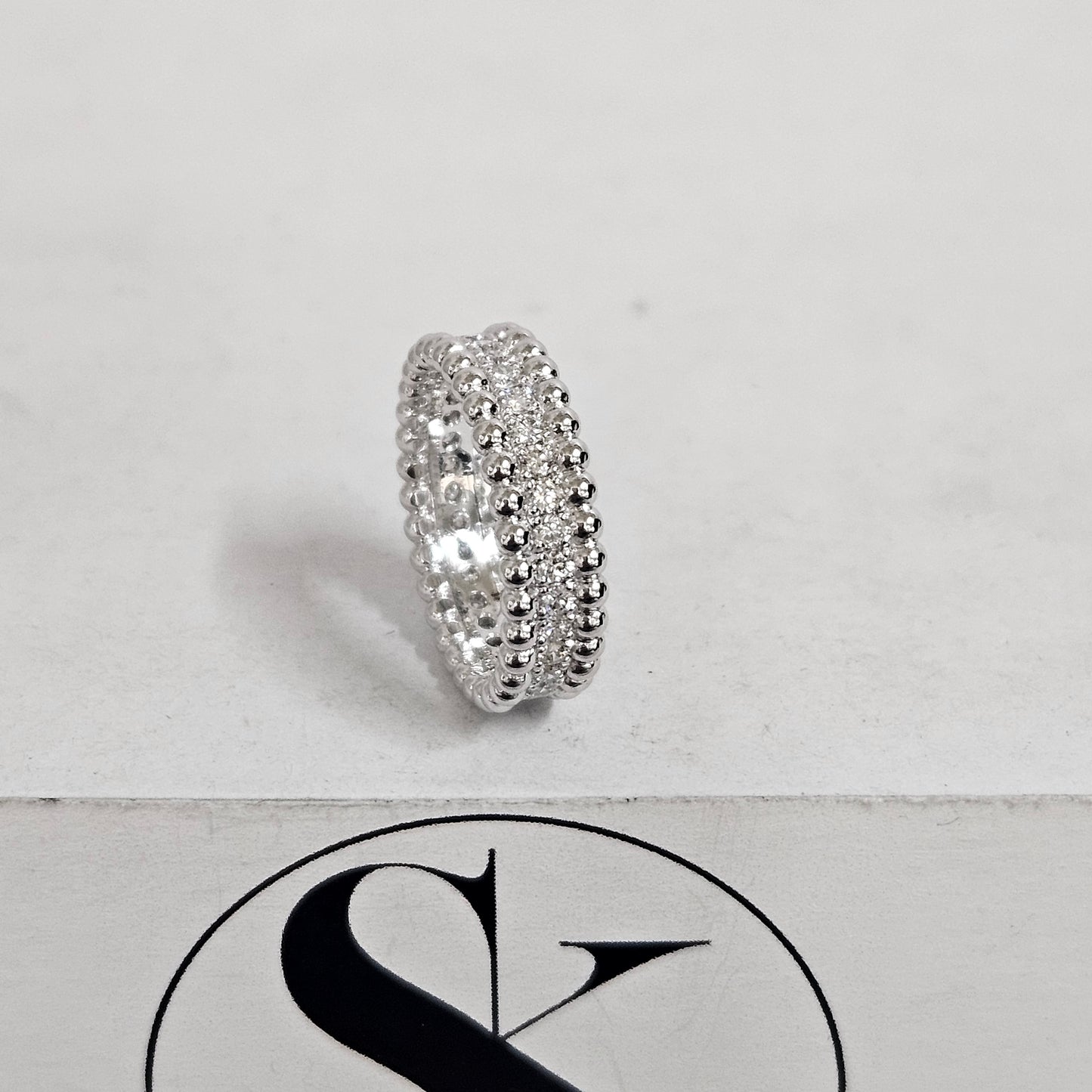 Sean's handmade custom order (Full Eternity Diamond Ring)