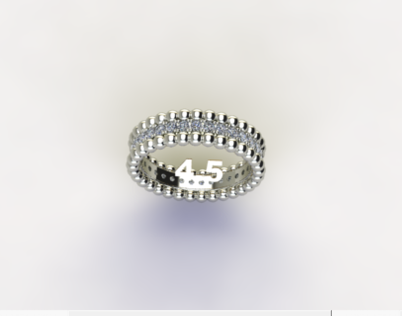Sean's handmade custom order (Full Eternity Diamond Ring)