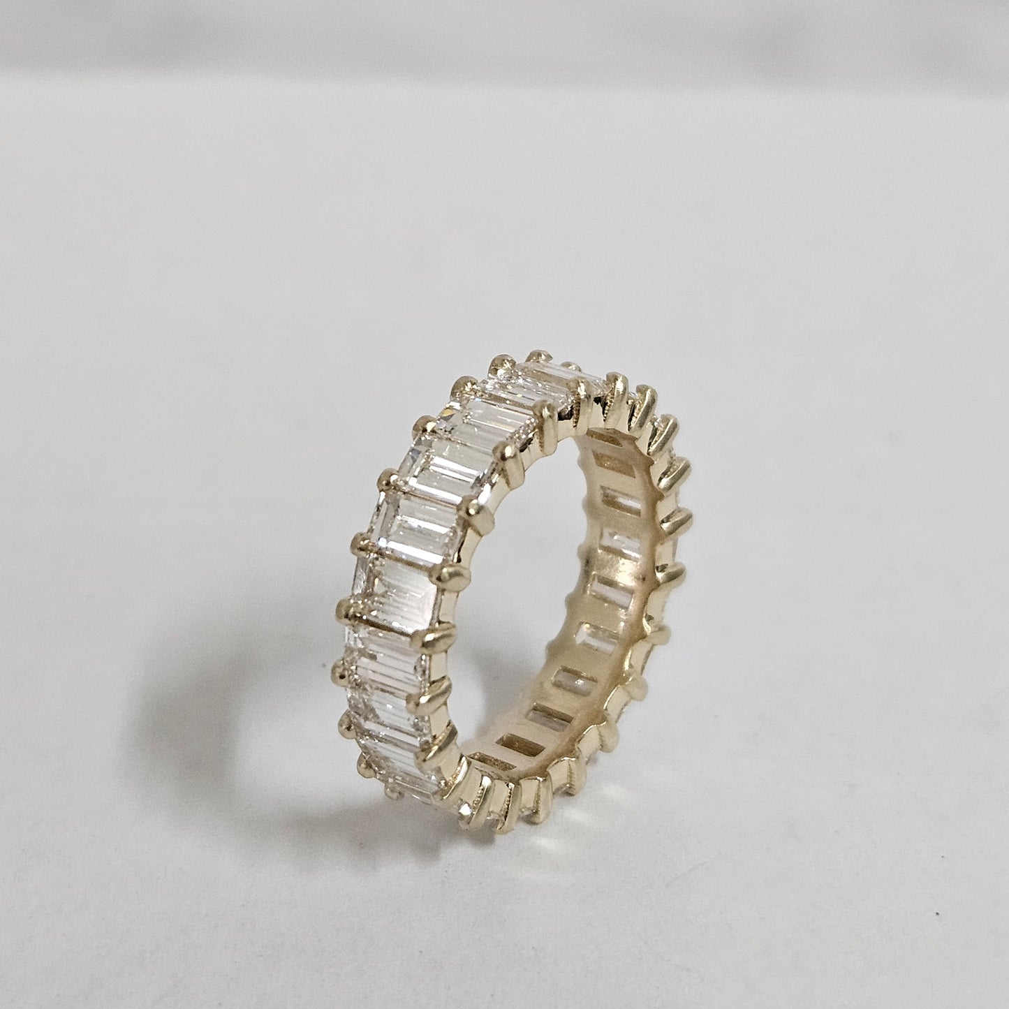 Stackable Brilliant Diamond Full Eternity Wedding Band/Lab Grown Brilliant Diamond Full Eternity Band/Anniversary Gift