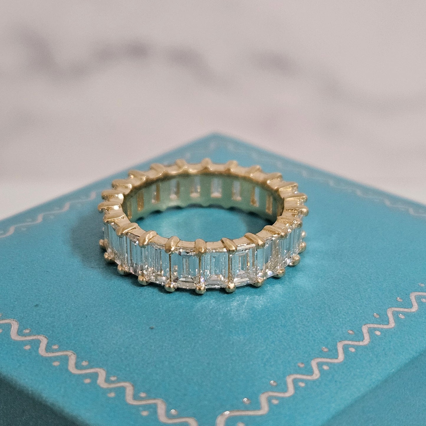 Stackable Brilliant Diamond Full Eternity Wedding Band/Lab Grown Brilliant Diamond Full Eternity Band/Anniversary Gift