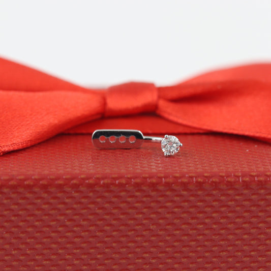 Natural Diamond Jacket Earring/Three Prong Set Diamond Earring/Ear Jacket Earring/Jacket earring only/Diamond Jacket Single or Pair Earrings