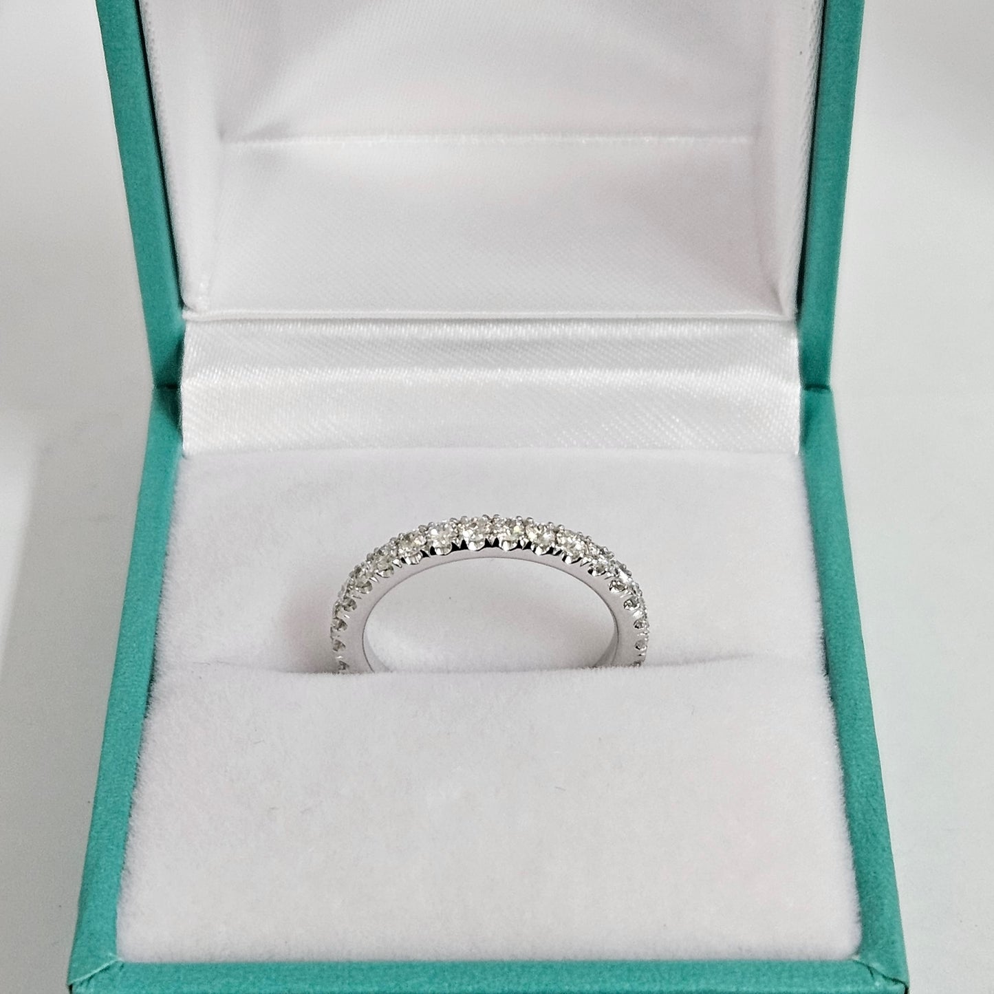 Full Eternity Diamond Wedding Band/Width 2.2mm Wedding Ring/Stackable Full Eternity Diamond Ring/Full Eternity Diamond Band/Gift for her
