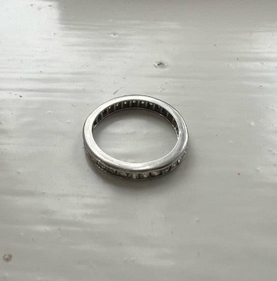 Sean's handmade custom order ( Platinum Wedding Ring )