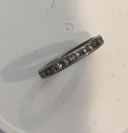 Sean's handmade custom order ( Platinum Wedding Ring )