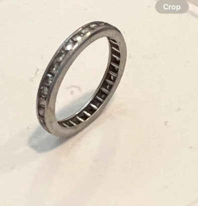 Sean's handmade custom order ( Platinum Wedding Ring )