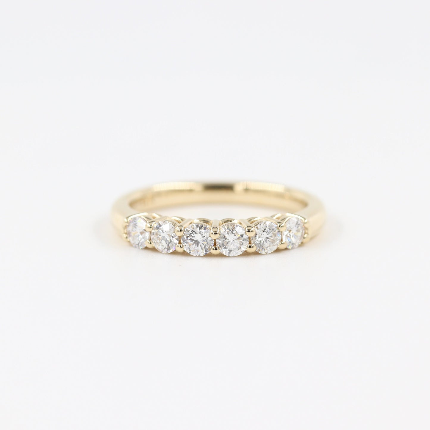 14K Gold Natural Diamond Wedding Band: 0.63ct Eternity Ring - Anniversary Gift