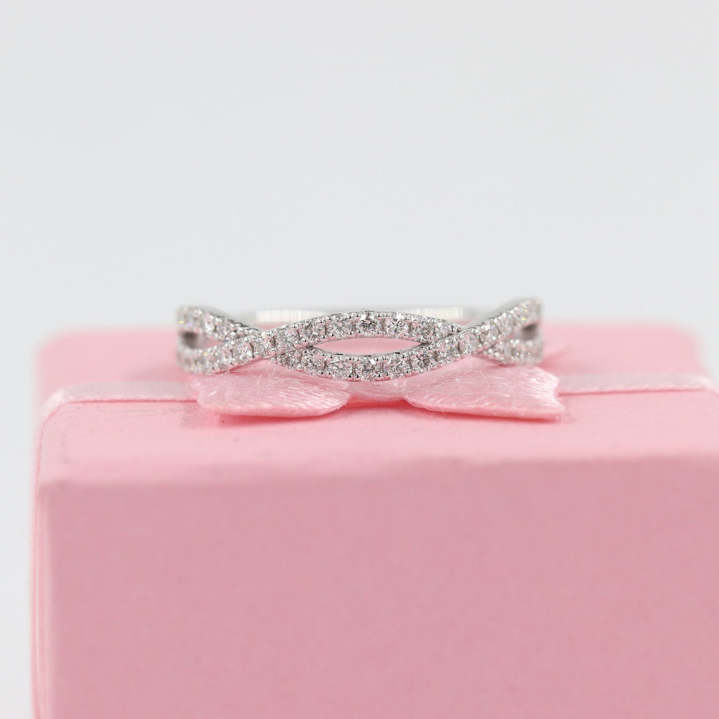 Half Natural Diamond Wedding Ring / 0.5ct Diamond Eternity Ring / Diamond Eternity Wedding Band / Anniversary Gift