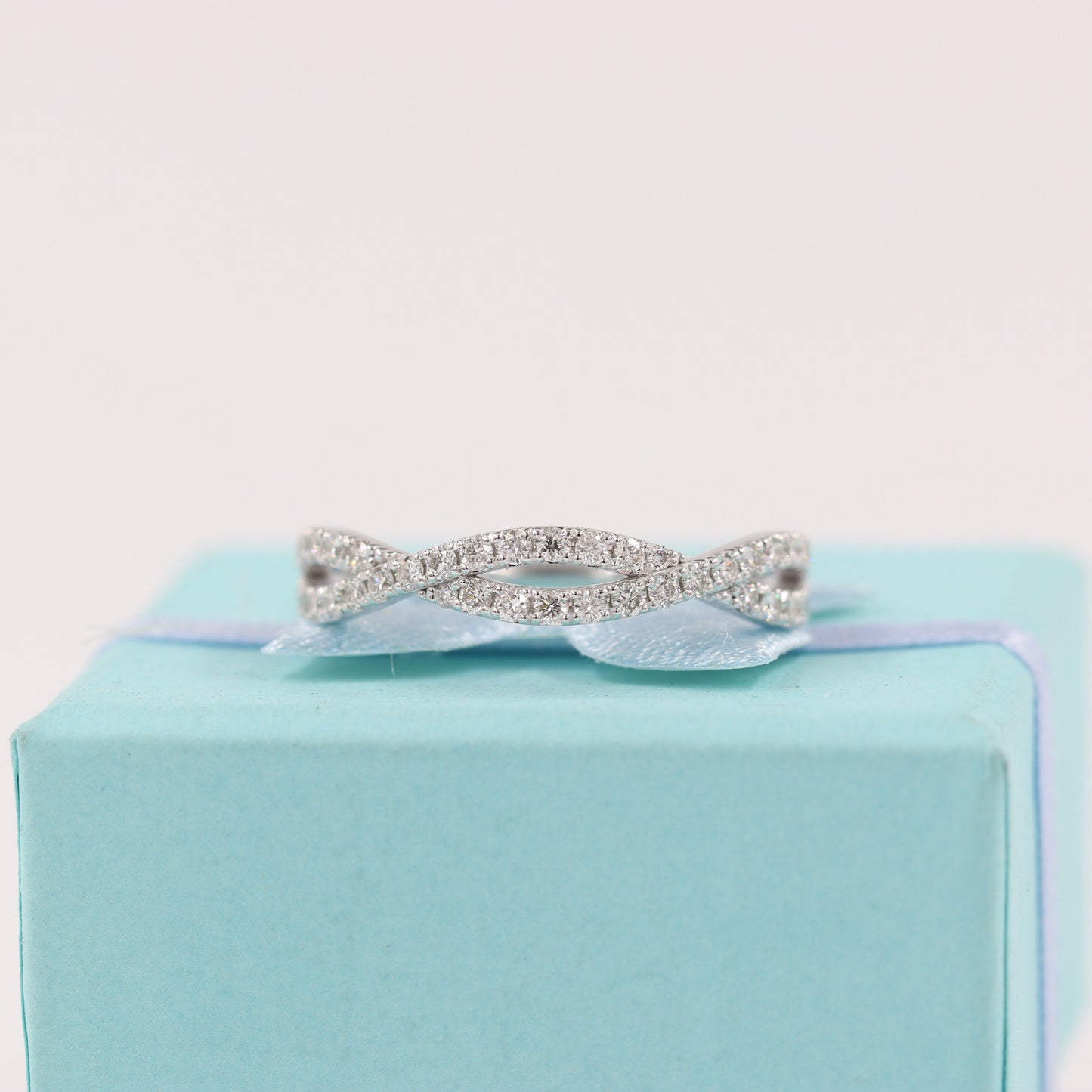 Half Natural Diamond Wedding Ring / 0.5ct Diamond Eternity Ring / Diamond Eternity Wedding Band / Anniversary Gift