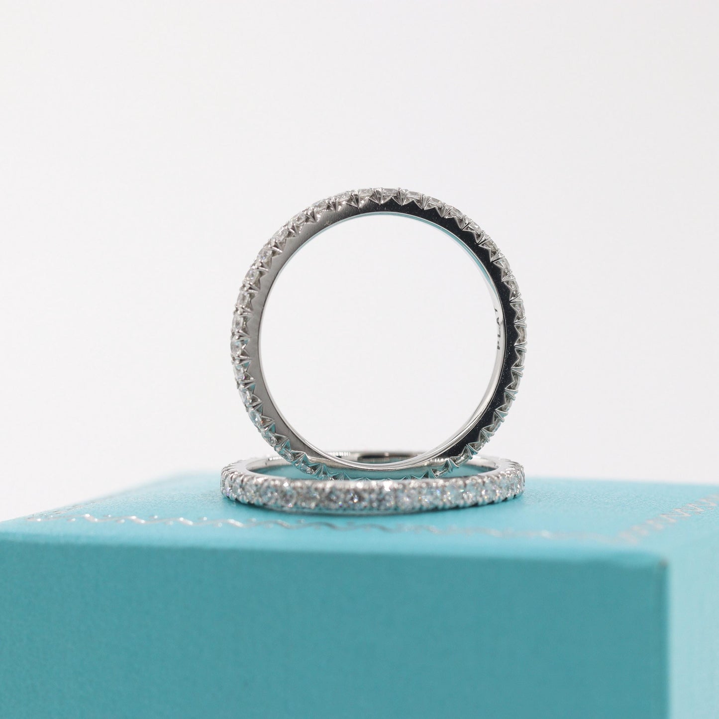 French Pave Natural Diamond Full Eternity Band - Handmade 14K Gold Wedding Ring -French Pave 2.0mm Width Ring - Anniversary gift