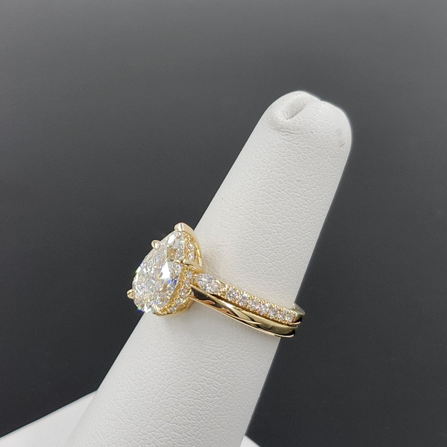 Marquise Diamond Open Stacking Wedding Ring /Diamond Stacking Wedding Ring/Marquise Diamond Matching Band/Anniversary Gift