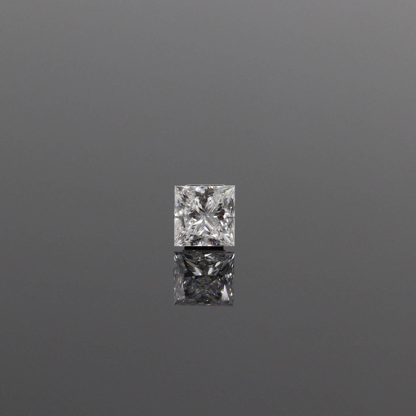 Princess Cut Diamond Solitaire Earrings: 14K Gold Invisible SettingStud Earring- Anniversary gift