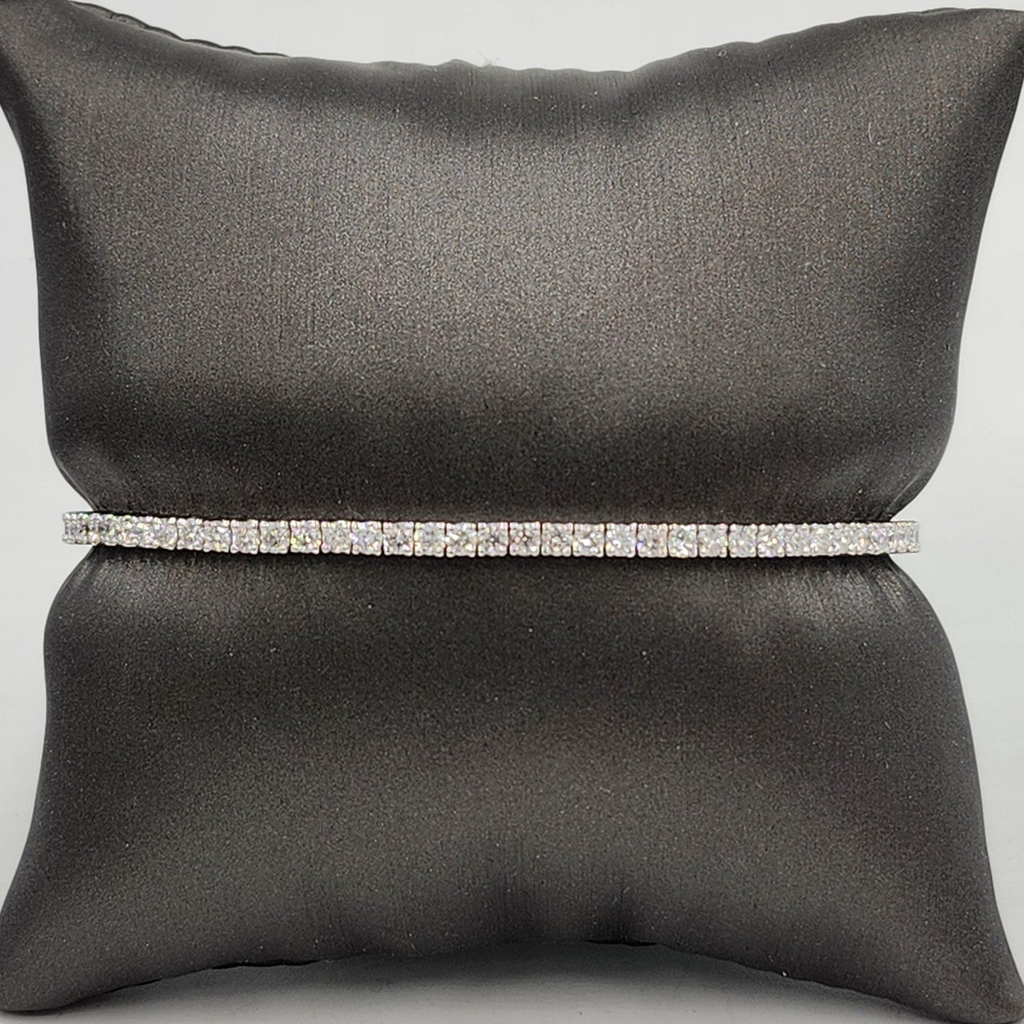 Tennis Diamond Bracelet / Eternity Diamond 4 Prong Tennis Bracelet /  Anniversary gift