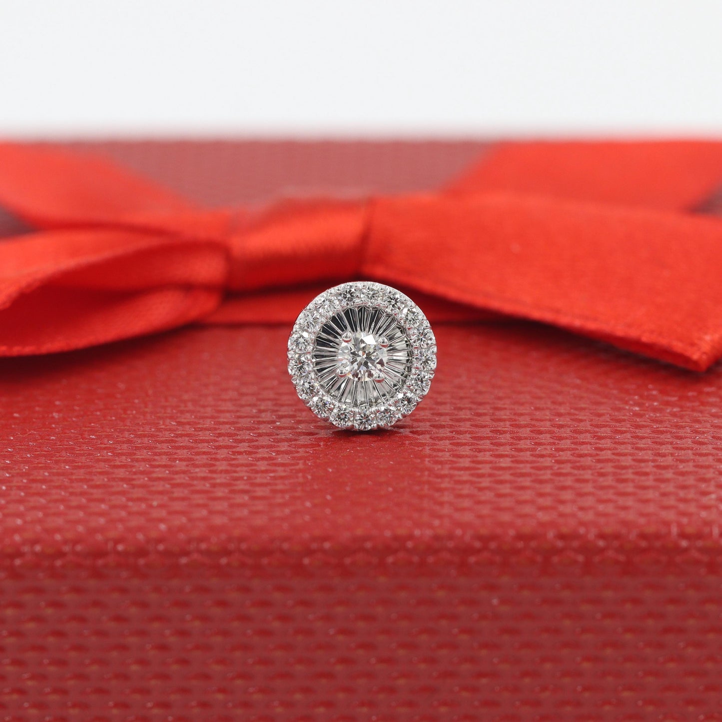 Handmade 14K Gold Natural Diamond Stud Earrings: Anniversary Gift