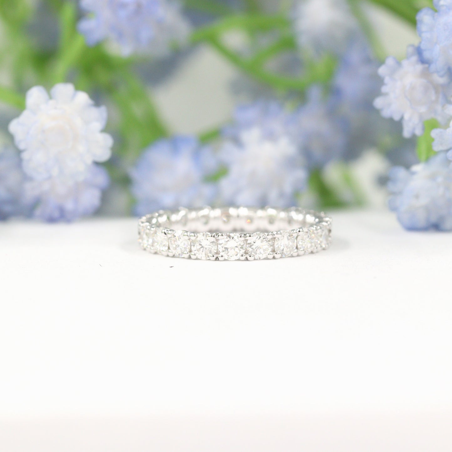 1.5ct Diamond Stackable Band/Eternity Diamond Wedding Ring/Full Eternity Wedding Band/Diamond Wedding Ring /Diamond Band/Gift for her