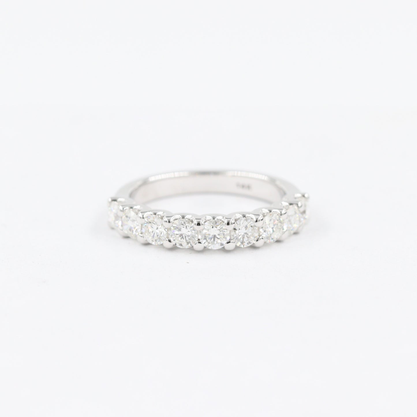1ct Round Eternity Diamond Ring / Half diamond Wedding Band / Diamond Ring / Diamond Wedding Ring / Engagement Ring / Dainty Ring / Gift for her